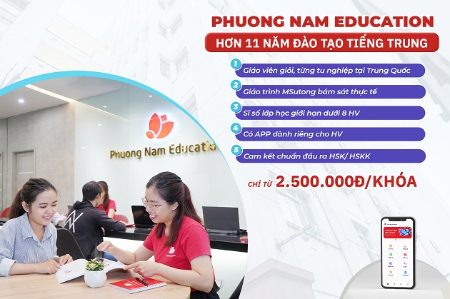 Phuong Nam Education - trung tâm dạy tiếng Trung tại tphcm