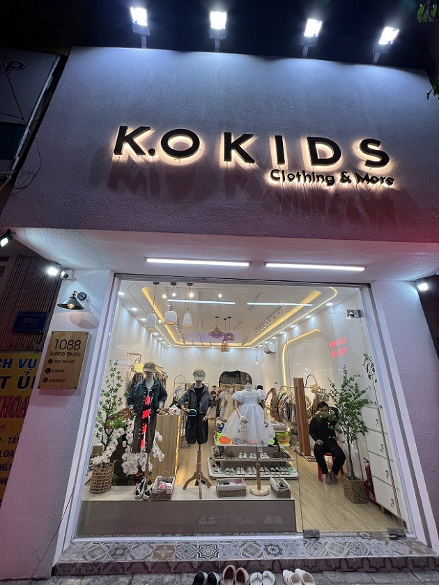 K.O Kids là một trong các cửa hàng bán quần áo trẻ em tại TPHCM