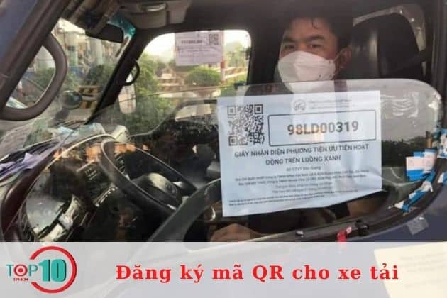 Cách đăng ký mã QR luồng xanh xe tải trên web luongxanh.drvn.gov.vn| Nguồn: Internet