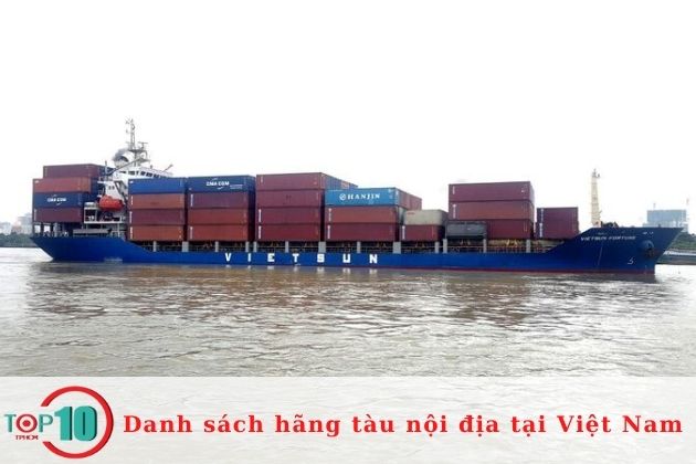 Đơn vị tàu vận chuyển hàng nội địa uy tín| Nguồn: Hãng tàu nội địa Vietsun