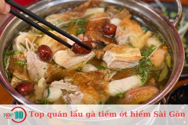 Lẩu gà tiềm ớt hiểm Saigon Foods