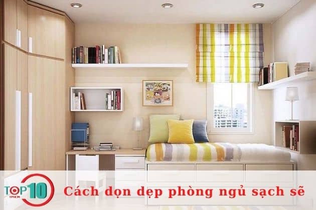 Sắp xếp đồ đạc trong phòng ngủ hợp lý| Nguồn: Internet