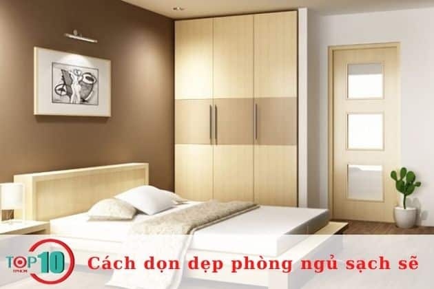 Sắp xếp giường ngủ gọn gàng| Nguồn: Internet