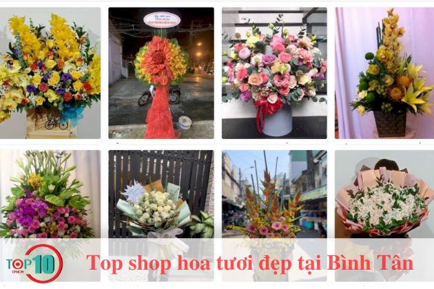 top shop hoa tươi tại quận Bình Tân