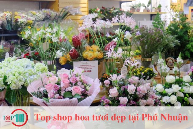 Top 5 shop hoa tươi tại Phú Nhuận, TPHCM rẻ đẹp, giao tận nơi