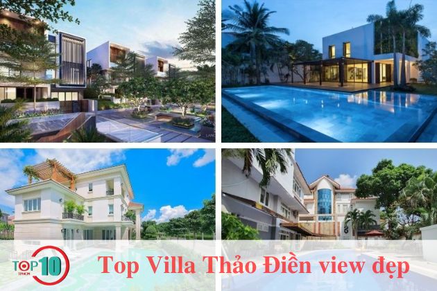 Top 10 biệt thự Quận 2 villa Thảo Điền view nhìn ra hồ bơi cực đẹp