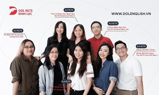 Đội ngũ giáo viên "xịn" tại DOL IELTS Đình Lực
