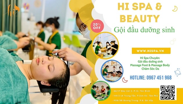 Hi Spa & Beauty là spa gội đầu thảo dược tốt