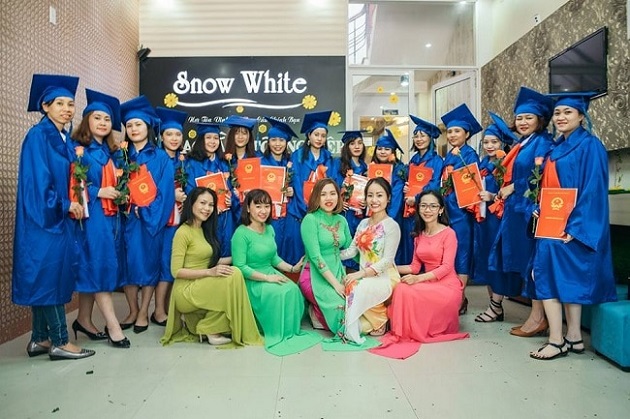 Học viên tốt nghiệp tại Spa Snow White