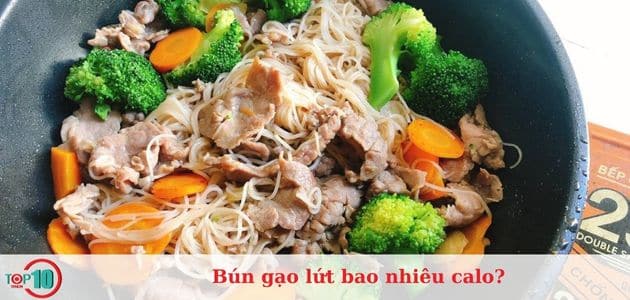 bún gạo lưt rau củ