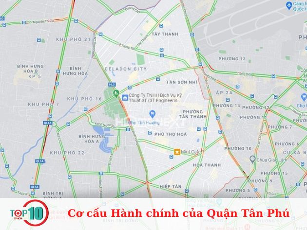 Cơ cấu Hành chính của Quận Tân Phú