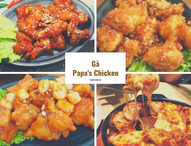 Papa Chicken & Von's Chicken là lựa chọn lý tưởng cho những bữa tối nhẹ cùng bạn bè và gia đình