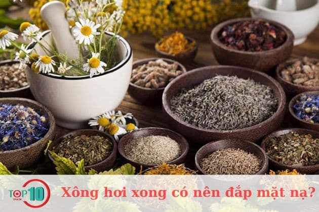 Xông hơi xong nên đắp mặt nạ gì?