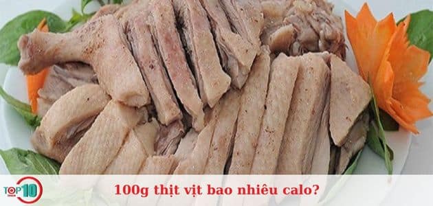 thịt vịt bao nhiêu calo