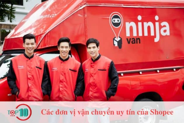 Top đơn vị vận chuyển của Shopee