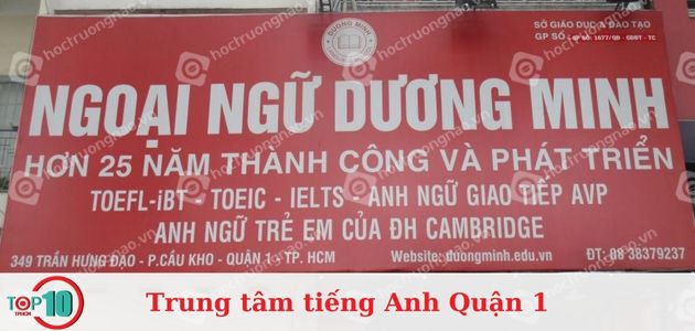 Trung tâm ngoại ngữ Dương Minh
