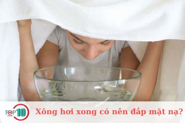 Xông hơi xong có nên đắp mặt na?