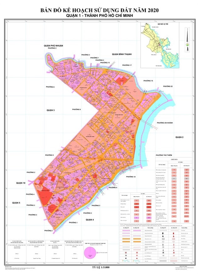 Bản đồ kế hoạch sử dụng đất Quận 1