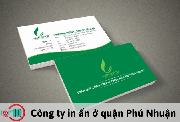 Công ty TNHH MTV Cỏ Xanh là địa chỉ nhận in ấn các ấn phẩm chất lượng tại quận Phú Nhuận