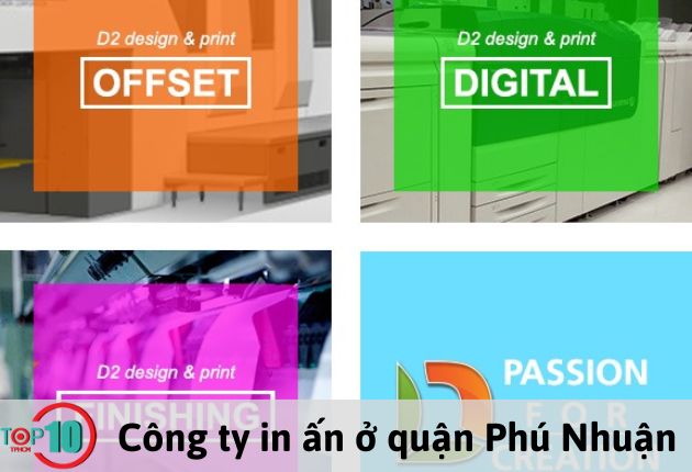 Công ty Thiết kế Quảng cáo D2 là một trong các địa chỉ in ấn uy tín và giá rẻ tại quận Phú Nhuận