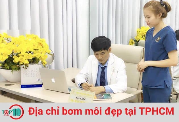 Trực tiếp được Bác sĩ Lê Trần Duy thăm khám, tư vấn và thực hiện bơm môi cho khách hàng