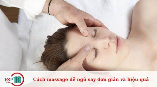 Cách mát xa đầu dễ ngủ