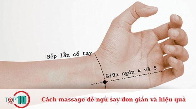 Cách massage bấm huyệt thần môn chữa mất ngủ