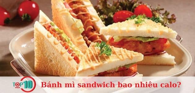 Một lát bánh mì sandwich bao nhiêu calo?