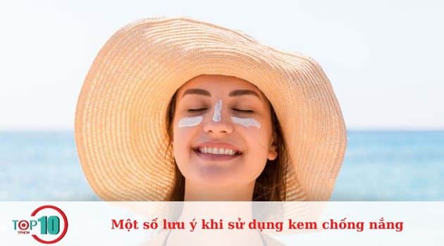 Một số lưu ý khi sử dụng kem chống nắng