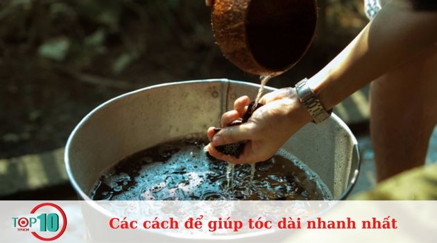 Sử dụng bồ kết kích thích tóc mọc dài