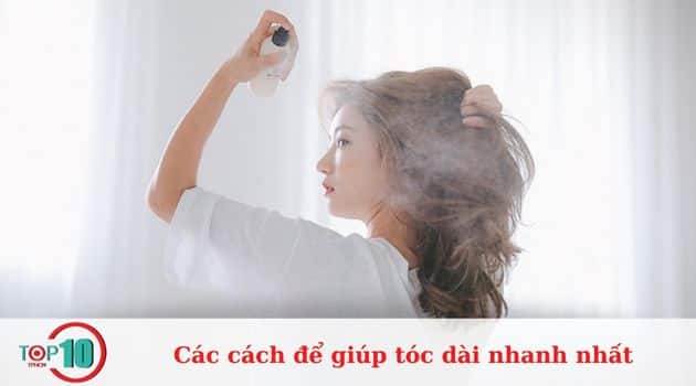 Sử dụng xịt dưỡng tóc