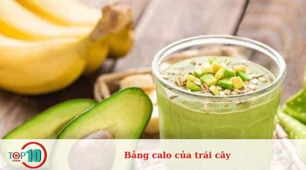 Những loại trái cây có hàm lượng calo cao