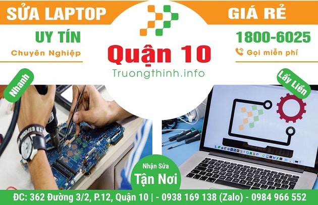 Địa chỉ sửa chữa laptop ở Quận 10