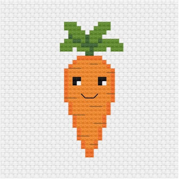 Hình ảnh củ cà rốt pixel