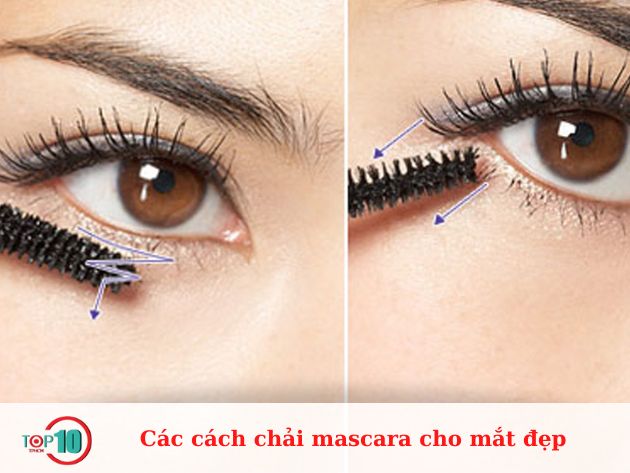 Các cách chải mascara cho mắt đẹp