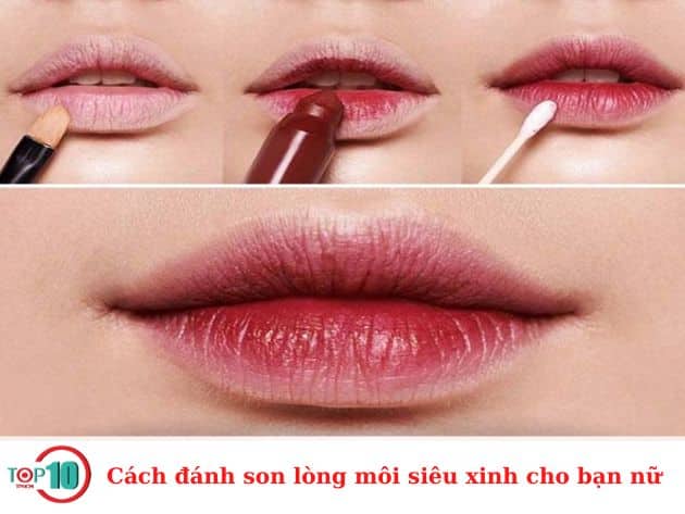 Cách đánh son lòng môi siêu xinh cho bạn nữ