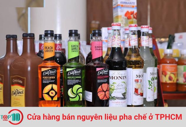 Cửa hàng bán nguyên liệu pha chế chất lượng ở TPHCM