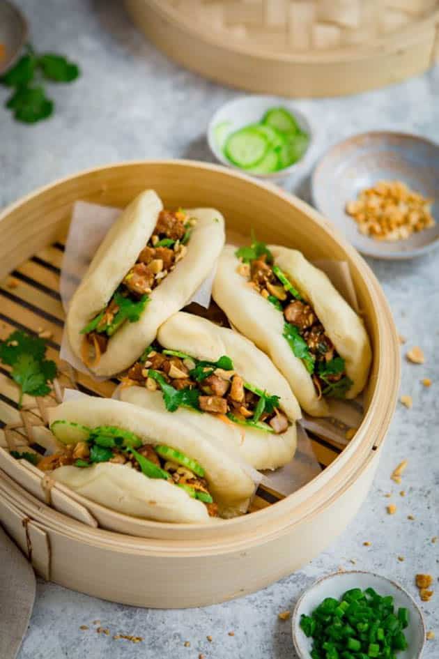 Hình ảnh bánh bao kẹp thịt