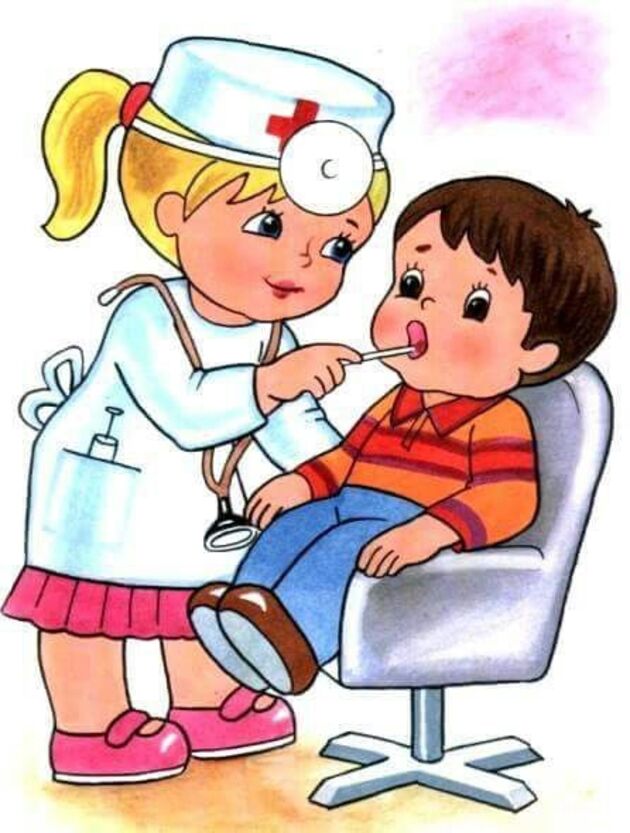 Hình ảnh nghề cô y tá đang khám bệnh cho bé