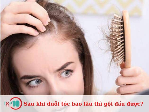 Thời gian Duỗi tóc xong bao lâu thì gội đầu Là bao nhiêu?