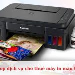 Top dịch vụ cho thuê máy in màu uy tín tại TPHCM