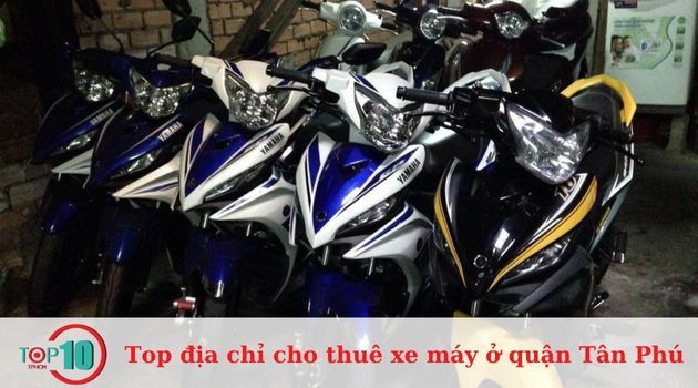 Top 10 địa chỉ cho thuê xe máy ở quận Tân Phú uy tín, giá rẻ