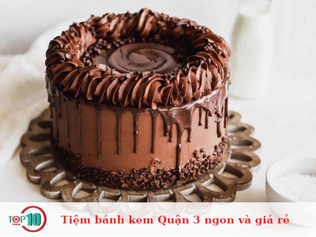 Tiệm bánh kem Quận 3 ngon và giá rẻ