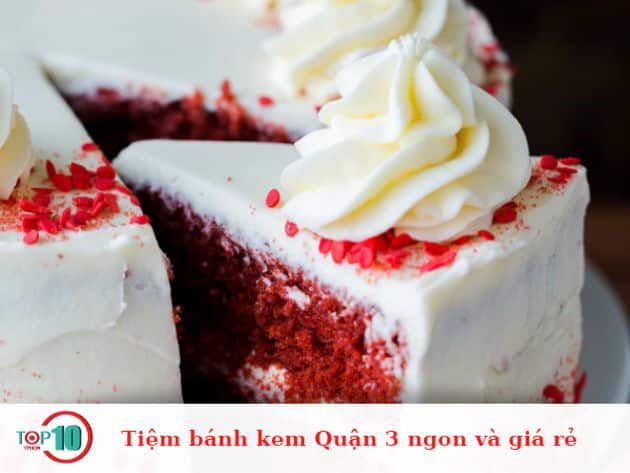 Tiệm bánh kem Quận 3 ngon và giá rẻ