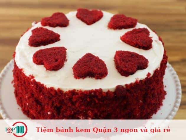 Tiệm bánh kem Quận 3 ngon và giá rẻ