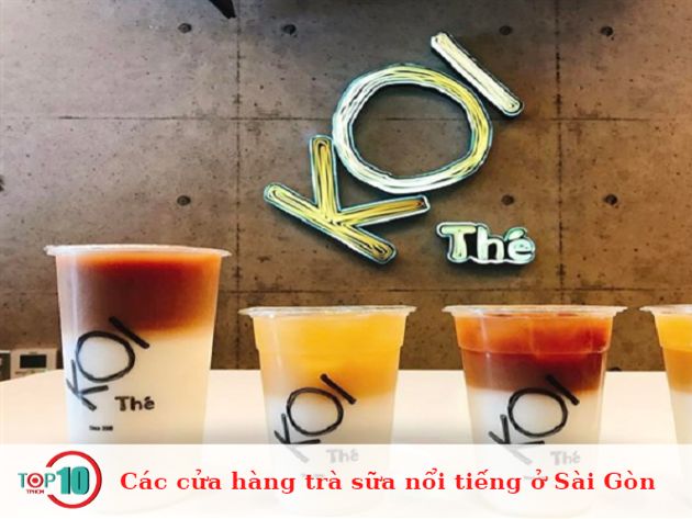 Các cửa hàng trà sữa nổi tiếng ở Sài Gòn