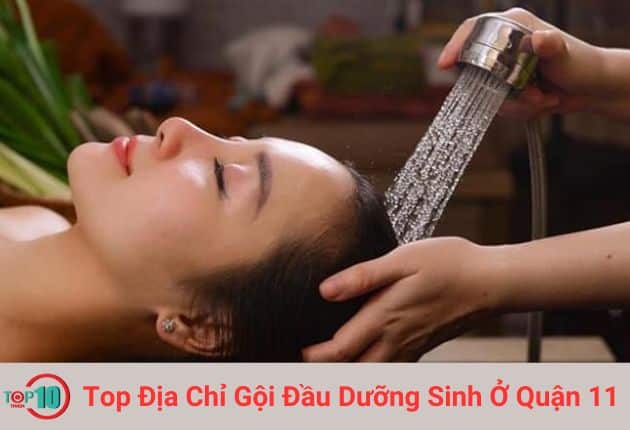 Khách hàng gội đầu dưỡng sinh tại Alana Spa | Nguồn: Alana Spa