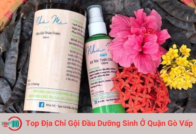 Nguyên liệu gội đầu dưỡng sinh tại Nhà Mị | Nguồn: Nhà Mị