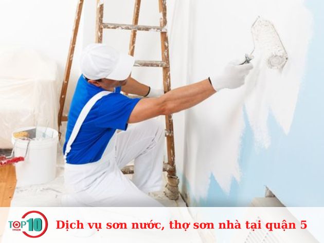 Dịch vụ sơn nước, thợ sơn nhà tại quận 5
