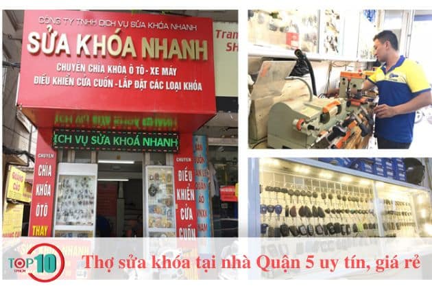 Top thợ sửa khóa tại nhà Quận 5